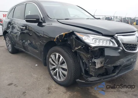 2015 Acura Mdx Technology Package из США, поврежденный, VIN 5FRYD4H43FB018118